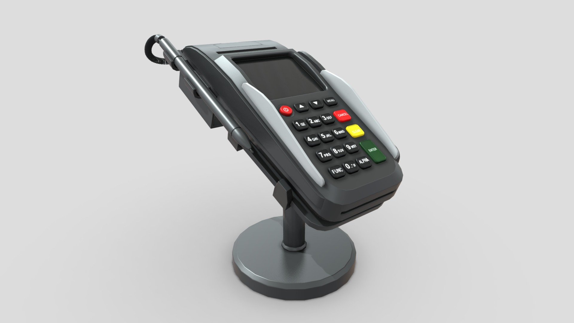 pos pagamento terminal Comprar realeza livre 3d modelo chakkitpp crédito cartão portátil compras eletrônico banco máquina venda finança dinheiro martim visto leitor débito 3D print model - Mito3D