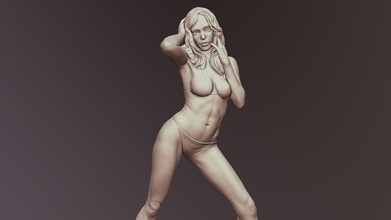 posed realistic woman printable - buy royalty free 3d model zstuff rumpelshtiltshin cedf77e 3d print model - Mito3D