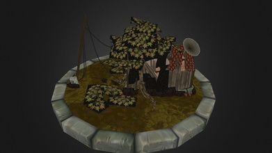 post-apocalyptic cottage - 3d model jinxed mrjinxed 4aghftb 3d print model - Mito3D