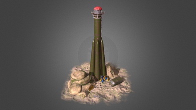 post apokaliptik Deniz Feneri-roket - 3d model patrakeevasveta 7ff1600 3d print model - Mito3D