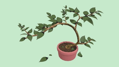 potted plant cgt116 week 08 - download free 3d model hayleypikeart 7762da2 3d print model - Mito3D