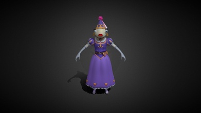 princess felicity fish - purple download free 3d model yxboireal yeboireal 1fbb991 3d print model - Mito3D