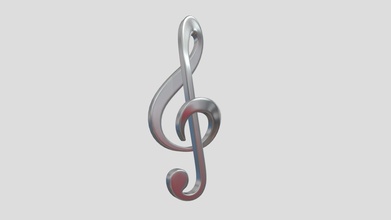 printable 3d model treble clef - buy royalty free rachel rachelsummer eb81f4e music symbol jewelry-3d-stl musical-instrument trebleclef 3dprint gold gold-pendant silver-pendant musical-symbol 3d print model - Mito3D