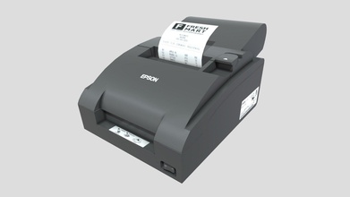 printer slip - buy royalty free 3d model chakkitpp office credit paper point desktop market business counter print sale document cash check pos copier receipt 3d print model - Mito3D