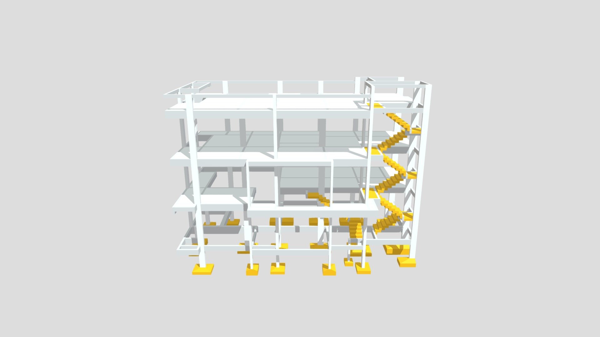 projeto estrutural edifica o comercial e uni - modello 3d irengenharia pi engenharia 5f78312 3D print model - Mito3D