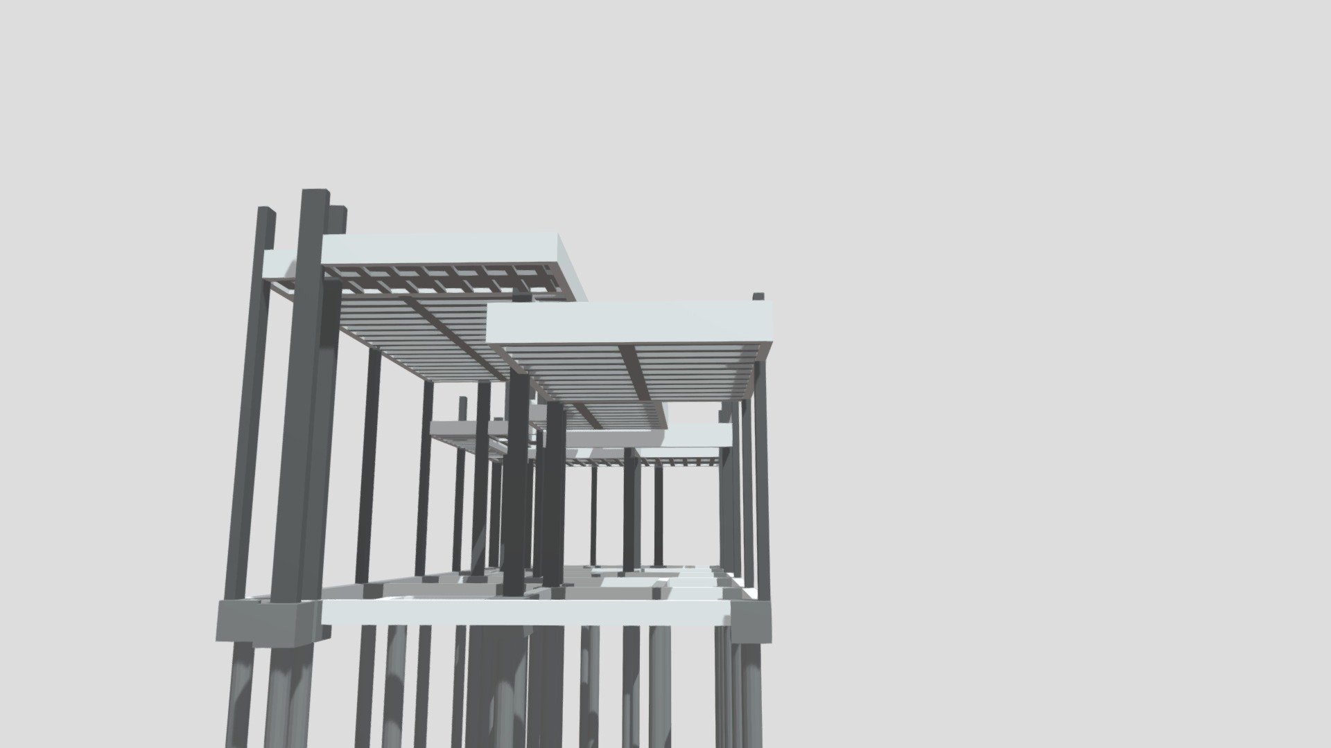 projeto estrutural jksc - Modelo 3d fausengenharia bf845c6 estrutura em concreto armado resid ncia rea constru o 105m 3D print model - Mito3D