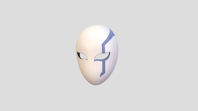 prop071 Arthur leywin maske satın almak telif Bedava 3d model Balucg beyaz destek moda Parti maskeli balo anonim aksesuar Yazdır baş kostüm hobi Kostüm oyunu 3d print model - Mito3D