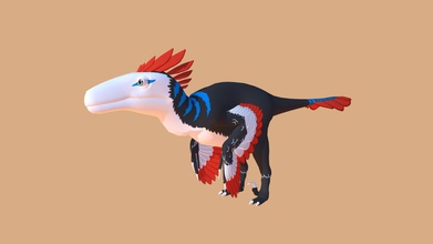 propane - 3d model torichibi 1667469 my utahraptor character first animation test some really basic textures just fun 3d print model - Mito3D