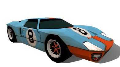 psx-style ford gt40 - download free 3d model discreetlyalive 324b085 3d print model - Mito3D