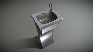 public metal sink - 13 futuristic buy royalty free 3d model vis-all-3d vis-all a32f02f 3d print model - Mito3D