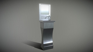 pubblico metallo Lavello 40 futuristico specchio acquistare royalty gratuito 3d modello vis all f42fa93 3d print model - Mito3D
