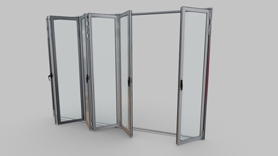 puerta plegable k55 - 3d model alumina ed99303 3d print model - Mito3D