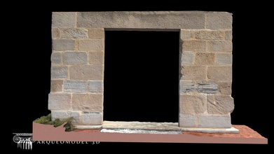 puerta rotonda entrada la ciudad viana - 3d model arqueomodel3d juanbrualla 9e8f4c6 3d print model - Mito3D