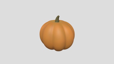 pumpkin - buy royalty free 3d model edplus e0368a1 subdivision level 1 non-mirrored textures 1024 x multiple orange brown colors texture materials 2 stem formats stl obj fbx dae x3d origin located bottom-cente polygons 10688 vertices 5346 hope you enjoy 3d print model - Mito3D