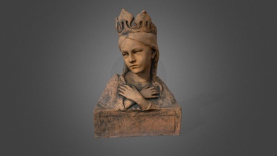 queen st hedwig - bust 3d model 3dpanoramapl 3dpanorama c32e22c 3d print model - Mito3D