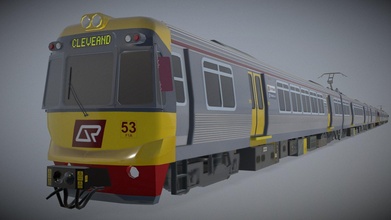 Queensland Demiryolu elektrik çoklu birim 3d model jotrain 47f3a89 3d print model - Mito3D