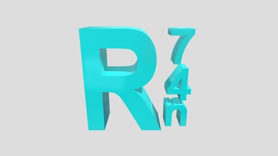r74n logotipo baixar livre 3d modelo 7c2ad7e 3d print model - Mito3D