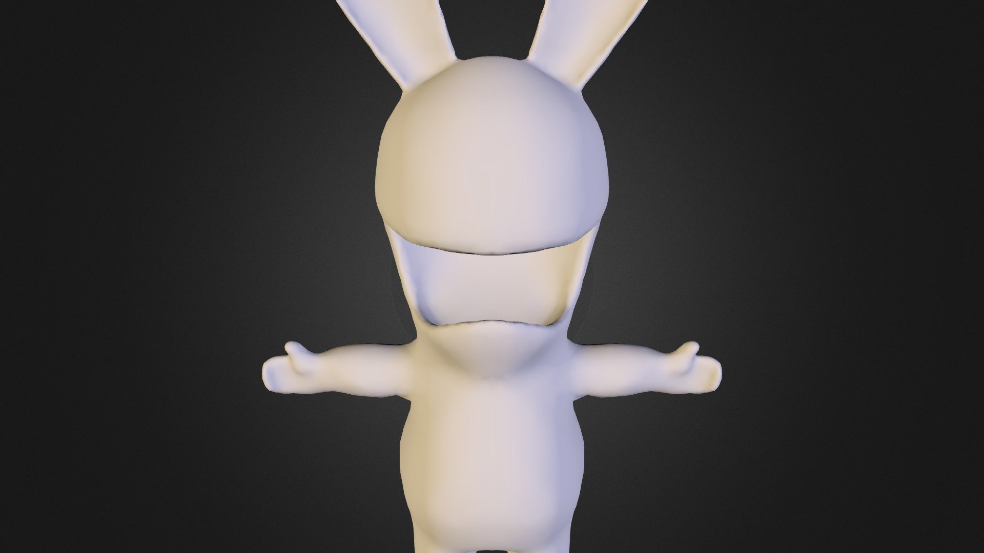 rabbidopenmouthlowpoly 3d modelo twittear Rey 031e05c 3D print model - Mito3D