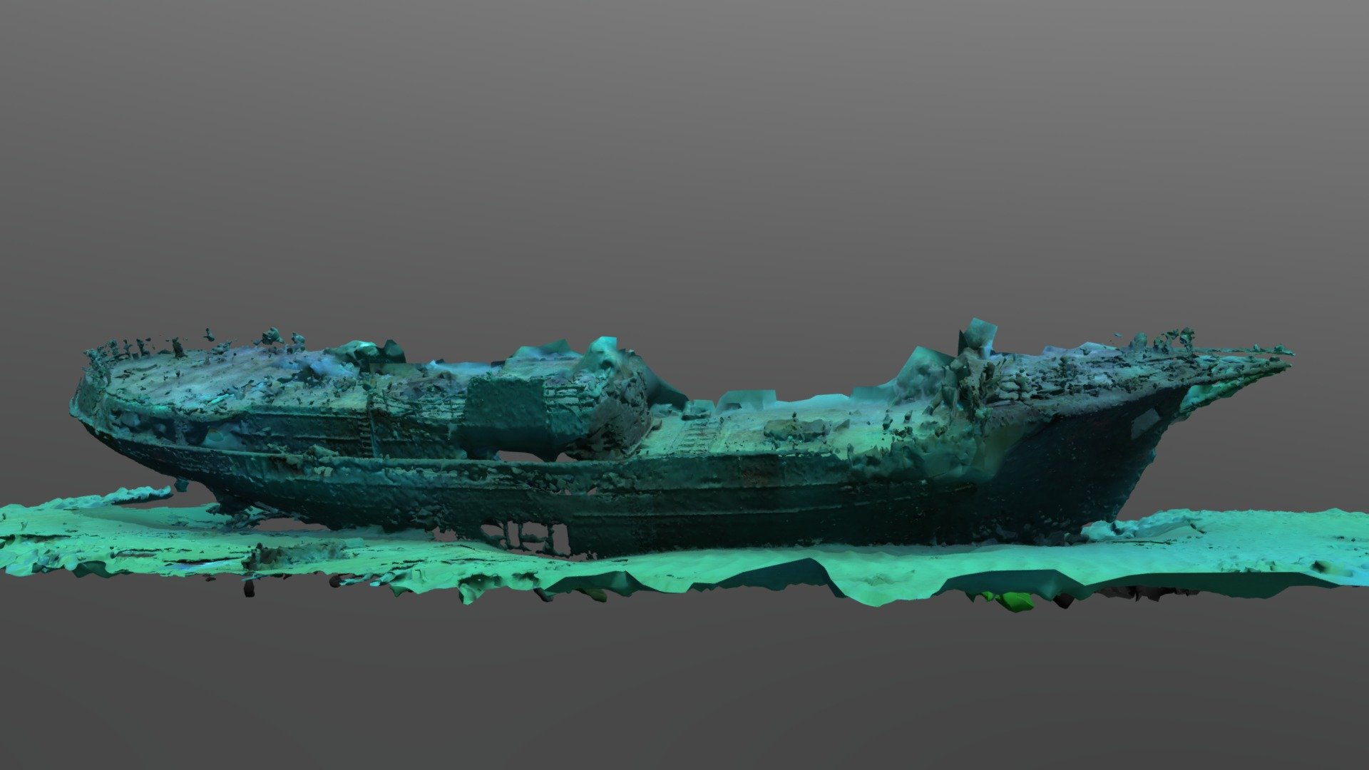 rainbow warrior naufragio modello - 3d andrew hutchison bf95c8d Modello nave di greenpeace prodotto 2020 parte indagine archeologica 3D print model - Mito3D