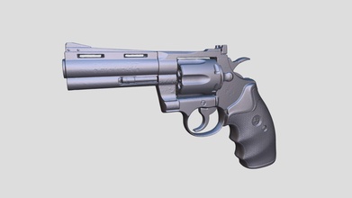 gerçek tay Python magnum 3d taramak satın almak telif Bedava model Sanat kurniawantjiptoatmadja 0703b17 ateş etmek çekim silah 3dprint 3dscan tabanca 3d print model - Mito3D