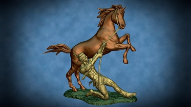 rearing horse 3d printable - download free model andy woodhead andywoodhead f72f9a6 3d print model - Mito3D
