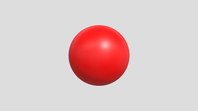 bola roja - modelo 3d archans 52a750b a simple se pueden utilizar juegos de animación, etc color rojo 3d print model - Mito3D