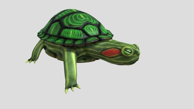 red ear slider turtle sculpt - download free 3d model muppe5 ebcd206 tage lives 3d print model - Mito3D