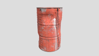 red oil drum - 3d model cyontificmethod 4af4795 3d print model - Mito3D