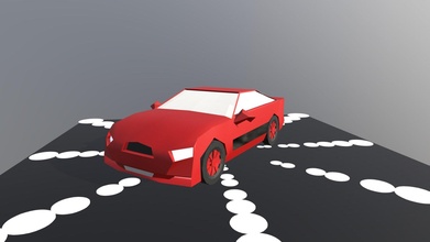 red polygonal sports car - 3d model durvesh123 44be4e1 3d print model - Mito3D