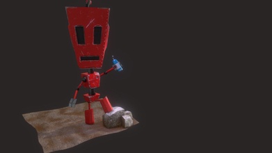 kırmızı robot 3d model jackson121 55d2ff7 3d print model - Mito3D