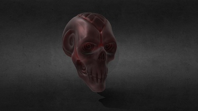 red skull - download free 3d model darvida 9b01536 3d print model - Mito3D