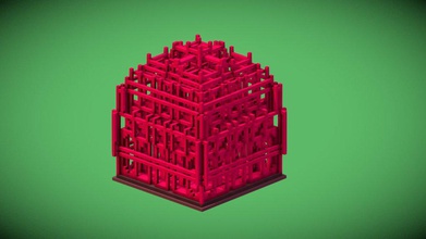 rote Holz-Tempel - 3d-Modell justin kim jjk cd431bb mein erstes Modell magicavoxel inspirierte Architektur Japanischer Burgen rot-Holz Tempel- 3d print model - Mito3D