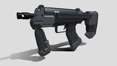 redesigned halo smg - worn texture set download free 3d model calwhite 66849c8 3d print model - Mito3D