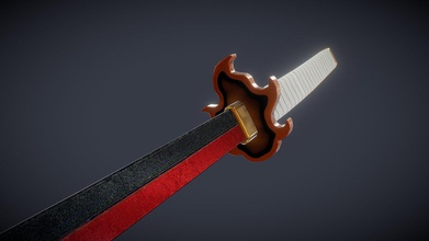 rengoku Schwert - 3d-Modell anna k-ski-anna-kski 24abb6c rengoku&rsquo s Schwert-anime-demon slayer rengoku-Schwert 3d print model - Mito3D