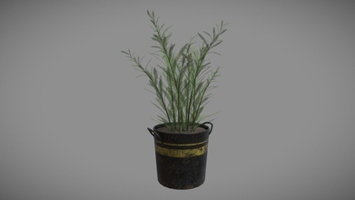 resident evil 3 - green herb potted download free 3d model nicola hynes znkhz 1b1d108 joined project friend working designing new level practice remake so could my modelling replicating some assets within game 3d print model - Mito3D