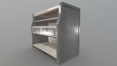 retro- futuristic cabinet - cream buy royalty free 3d model aidanwatts c7c862f cabinets design based off retrofuturism creative arts movement features soft rounded corners vivid colours unique elements order capture art styles depiction future earlier era modelled within blender texture painted substance painter detailed mobile draws pbr metallic roughness 4k 8 bit normal 16bit 3d print model - Mito3D