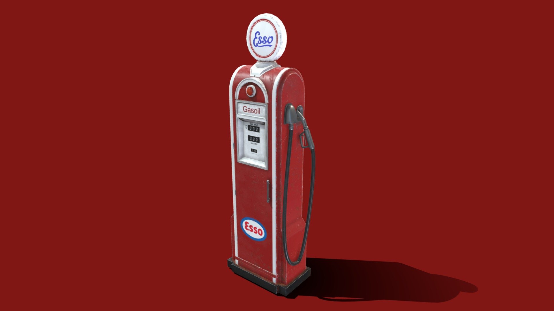 retro gas pump - buy royalty free 3d model jelsadones 71337c1 3D print model - Mito3D