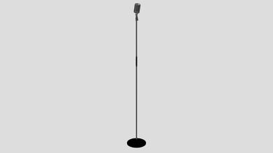 retro microphone - buy royalty free 3d model philip storm xingyun777 69cf736 music stand vray studio sound musical broadcast stage electronics classic equipment audio record mic metal professional microphone voice concert radio 3d print model - Mito3D