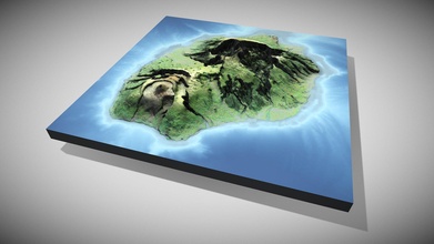 reunion island france - download free 3d model jacksimmons 2151bfd 3d print model - Mito3D