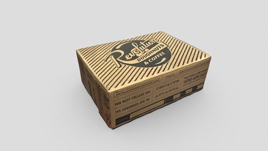 revolution donuts & coffee box - buy royalty free 3d model marc sawyer whitewash studio architecture whitewashstudio c1e42e8 3d print model - Mito3D