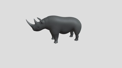 rhinoceros - buy royalty free 3d model edplus f744923 subdivision level 2 mirrored textures 2048 x multiple grey colors texture includes normal map materials eyes formats stl obj fbx dae origin located bottom-center rigged polygons 64192 vertices 32098 hope you enjoy 3d print model - Mito3D