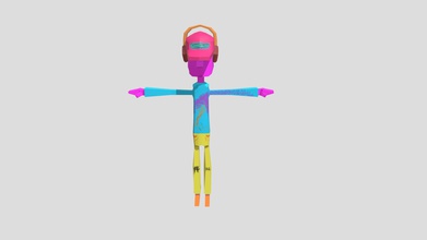 rigged apartment character - download free 3d model mre sauce 60db48d one my first attempts modeling wanted make low poly able fit enviroment had previously made fully moves fairly well 3d print model - Mito3D