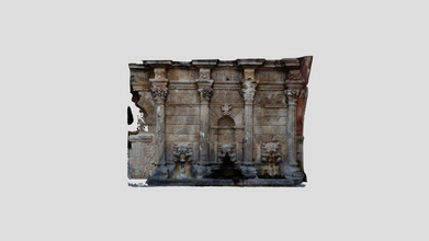 fontaine rimondi - modèle 3d dnl3dim 39a1d34 vénitienne rethymno est1626 nord de la crète à grèce 3d print model - Mito3D