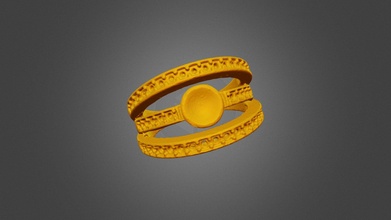 ring - download free 3d model thunk3d lilyqin1 0f49a49 3d print model - Mito3D