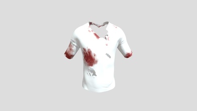 ripped t-shirt blood - download free 3d model minecraft123milo 7eb4468 3d print model - Mito3D