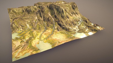 river delta mountains - buy royalty free 3d model tabernoble 373253d 3d print model - Mito3D