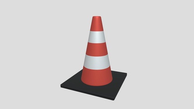 road cone - buy royalty free 3d model edplus 6561404 subdivision level 2 non-mirrored textures 64 x three colors texture reb black white materials 1 formats stl obj fbx dae x3d origin located bottom-center polygons 6720 vertices 3364 hope you enjoy 3d print model - Mito3D