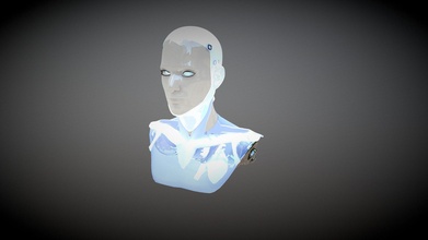 robot blue heart beat - download free 3d model jennychou 2d31049 3d print model - Mito3D