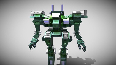 robot verde 3 d modello di gioco - buy royalty-free 3d agarkova cg d8bece2 3d print model - Mito3D