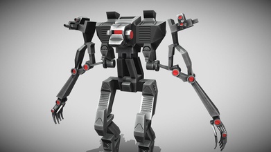 robot metallic 3d game model - buy royalty free agarkova cg d20ee08 3d print model - Mito3D